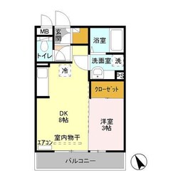 ナッツA　(高崎市下中居町)の物件間取画像